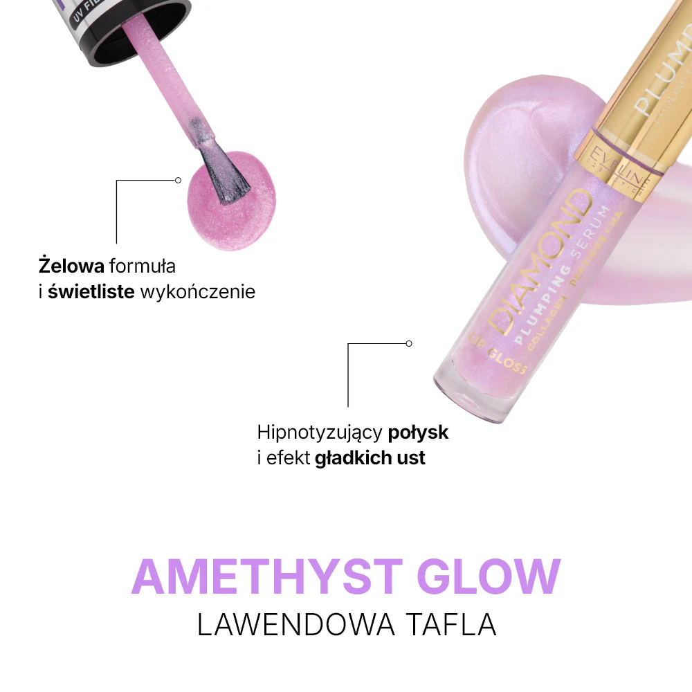Zestaw Lips & Nails combo Amethyst Glow - Image 2