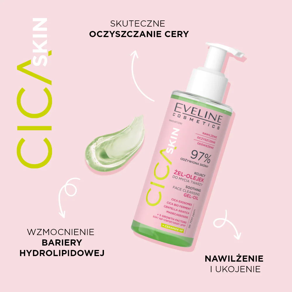 Kojący żel-olejek do mycia twarzy - Image 2