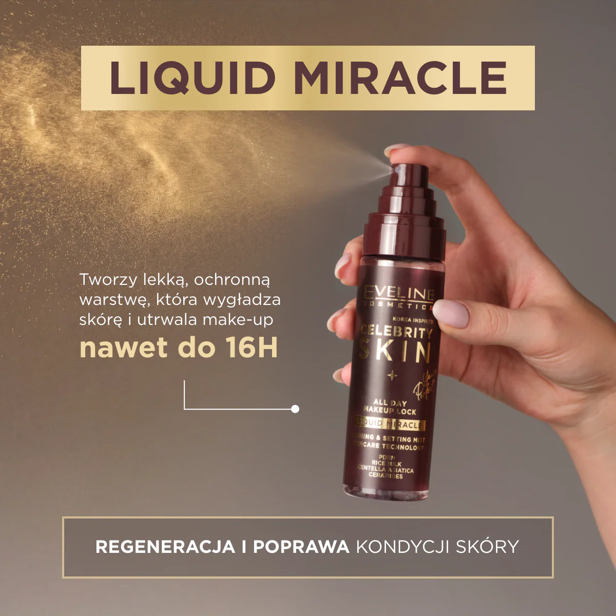 Mgiełka utrwalająco-pielęgnująca do makijażu Liquid Miracle - Image 3