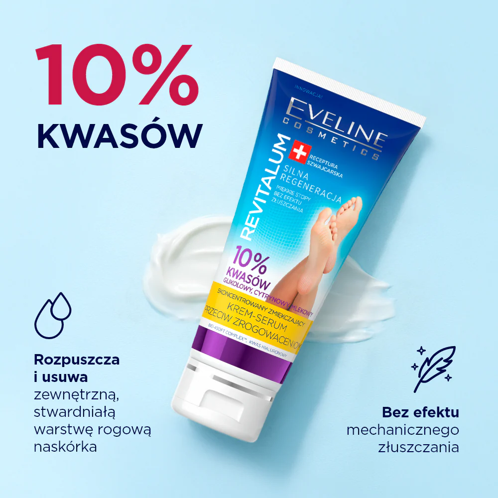 Skoncentrowany zmiękczający krem-serum przeciw zrogowaceniom 10% kwasów - Image 3